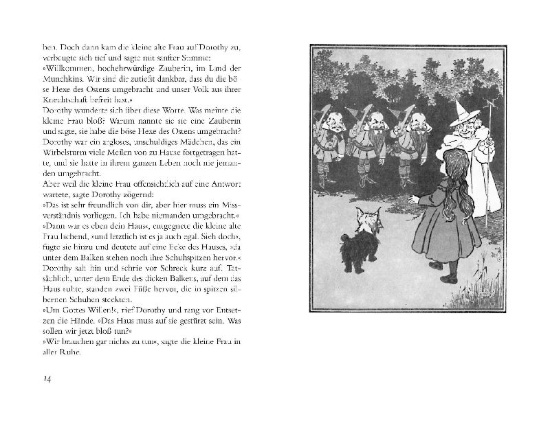 Buchcover und Innenansicht für das Buch: Der Zauberer von Oz