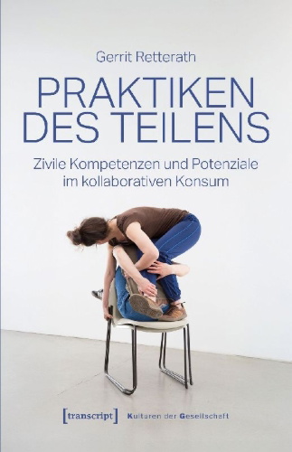Buchcover und Innenansicht für das Buch: Praktiken des Teilens