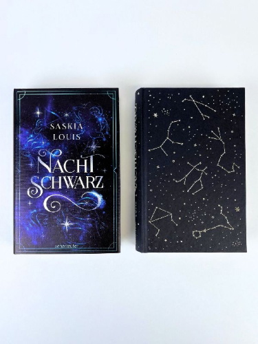 Buchcover und Innenansicht für das Buch: Nachtschwarz (Nachtschwarz-Sternenhell, Bd. 1)