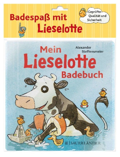 Buchcover und Innenansicht für das Buch: Mein Lieselotte-Badebuch