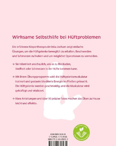 Buchcover und Innenansicht für das Buch: Das HüftHeilbuch
