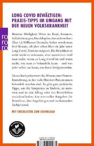Buchcover und Innenansicht für das Buch: The Long Covid Self-Help Guide