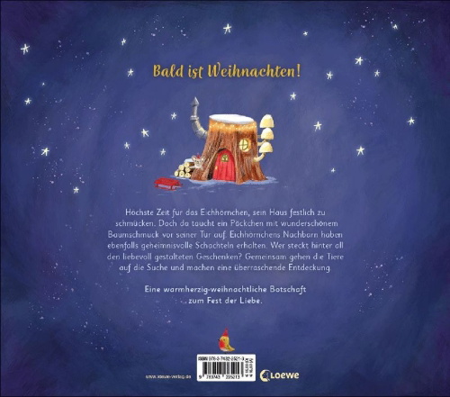 Buchcover und Innenansicht für das Buch: Le sapin de Noel des quatres amis