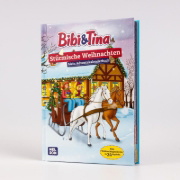 Buchcover und Innenansicht für das Buch: Bibi & Tina: Stürmische Weihnachten