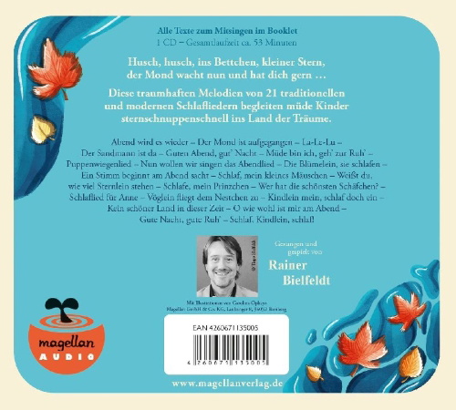 Buchcover und Innenansicht für das Buch: Öhrchen auf! Meine schönsten Schlaflieder (Audio-CD)