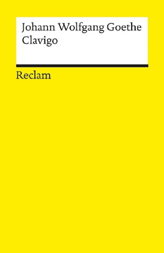 Buchcover und Innenansicht für das Buch: Clavigo. Ein Trauerspiel
