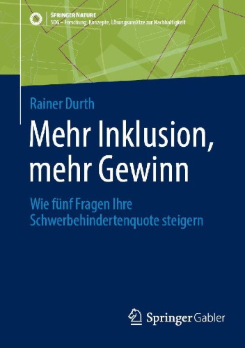 Buchcover und Innenansicht für das Buch: Mehr Inklusion, mehr Gewinn