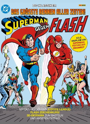 Buchcover und Innenansicht für das Buch: DC Klassiker: Superman gegen Flash