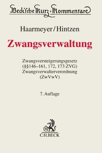 Buchcover und Innenansicht für das Buch: Zwangsverwaltung