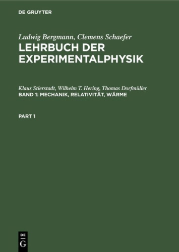 Buchcover und Innenansicht für das Buch: Mechanik, Relativität, Wärme