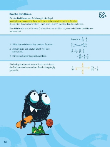 Buchcover und Innenansicht für das Buch: Mathe ohne Drama 6. Klasse
