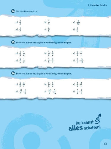 Buchcover und Innenansicht für das Buch: Mathe ohne Drama 6. Klasse