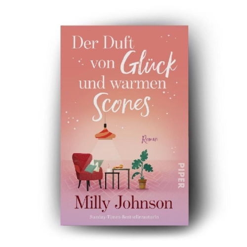 Buchcover und Innenansicht für das Buch: Der Duft von Glück und warmen Scones