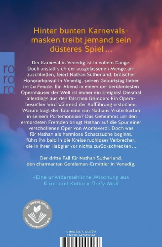 Buchcover und Innenansicht für das Buch: The Venetian Masquerade