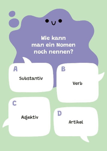 Buchcover und Innenansicht für das Buch: Mini Quiz to go. Ab 9