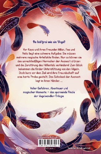 Buchcover und Innenansicht für das Buch: Kaya Silberflügel - Zwischen Himmel und Freundschaft