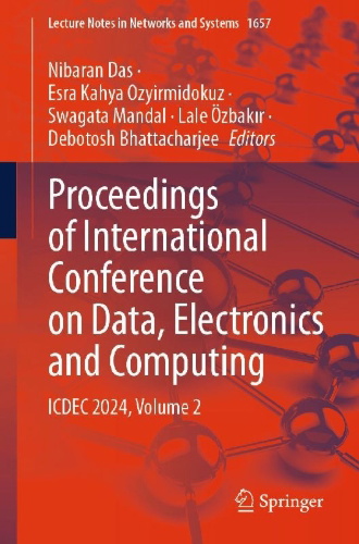 Buchcover und Innenansicht für das Buch: Proceedings of International Conference on Data, Electronics and Computing