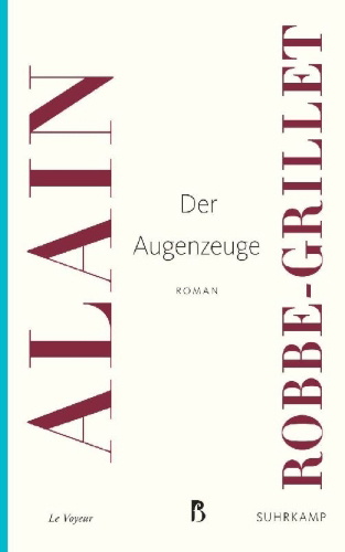 Buchcover und Innenansicht für das Buch: Le voyeur