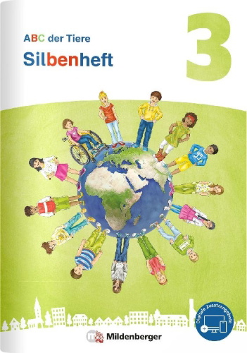 Buchcover und Innenansicht für das Buch: ABC der Tiere 3 Neubearbeitung - Silbenheft zum Sprachbuch