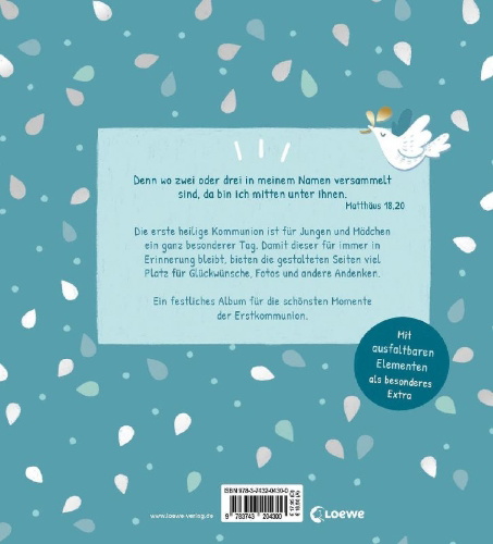 Buchcover und Innenansicht für das Buch: Meine Kommunion