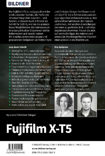 Buchcover und Innenansicht für das Buch: Fujifilm XT-5