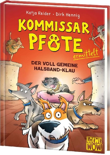 Buchcover und Innenansicht für das Buch: Kommissar Pfote ermittelt (Band 2) - Der voll gemeine Halsband-Klau
