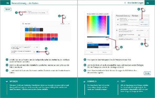 Buchcover und Innenansicht für das Buch: Windows 11 Bild für Bild erklärt - Windows 11. Ideal für Einsteiger und Umsteiger geeignet