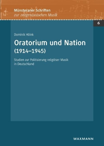 Buchcover und Innenansicht für das Buch: Oratorium und Nation (1914-1945)