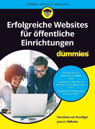 Buchcover und Innenansicht für das Buch: Erfolgreiche Websites für Öffentliche Einrichtungen für Dummies