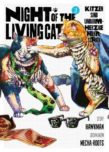 Buchcover und Innenansicht für das Buch: Night of the Living Cat 02 - Katzen sind unbarmherzige Herrscher
