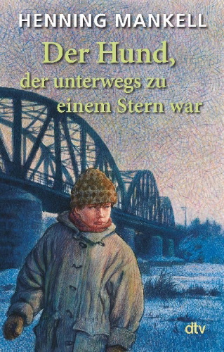 Buchcover und Innenansicht für das Buch:  >Hunden som sprang mot en stjärna<, 1990 erschienen bei Raben & Sjögren Bokför- lag, Stockholm