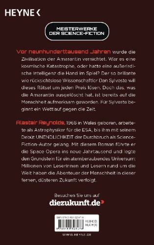 Buchcover und Innenansicht für das Buch: Revelation Space