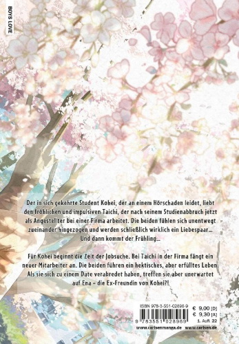 Buchcover und Innenansicht für das Buch: Hidamari ga Kikoeru: Shunkashuutou