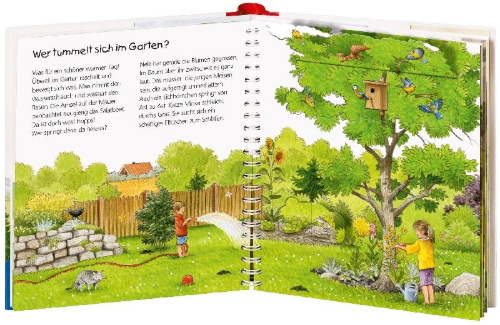 Buchcover und Innenansicht für das Buch: Wieso? Weshalb? Warum? junior, Band 49: Wer lebt im Garten?
