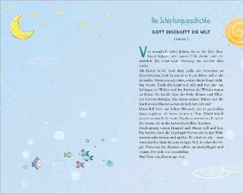 Buchcover und Innenansicht für das Buch: Meine Bibel zum Fest der Erstkommunion