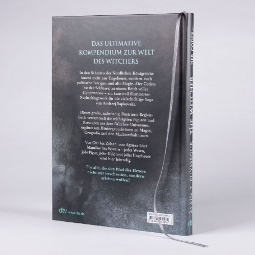 Buchcover und Innenansicht für das Buch: The Witcher. Der Codex