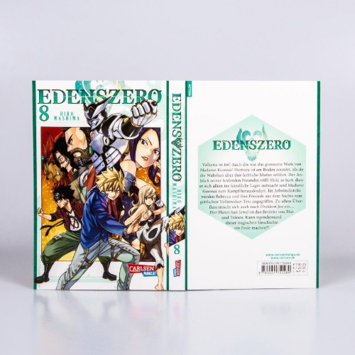 Buchcover und Innenansicht für das Buch: Edens Zero