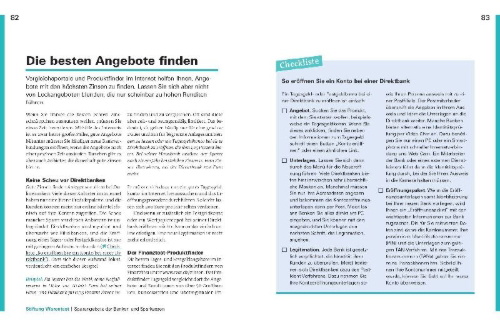 Buchcover und Innenansicht für das Buch: Alles über Zinsanlagen