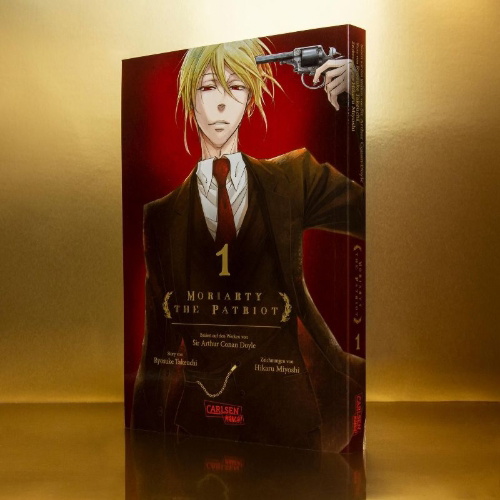 Buchcover und Innenansicht für das Buch: Yuukoku no Moriarty