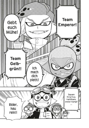 Buchcover und Innenansicht für das Buch: Splatoon