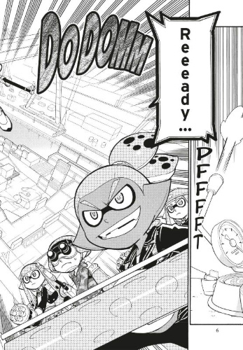 Buchcover und Innenansicht für das Buch: Splatoon