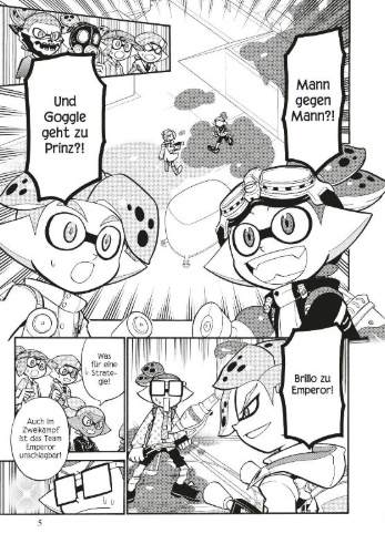 Buchcover und Innenansicht für das Buch: Splatoon