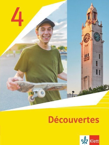 Buchcover und Innenansicht für das Buch: Découvertes 4. Ausgabe 1. oder 2. Fremdsprache. Schulbuch Softcover 4. Lernjahr