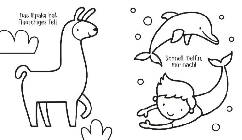 Buchcover und Innenansicht für das Buch: Kleine Kreativ-Werkstatt: Ganz einfach ganz viel ausmalen