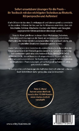Buchcover und Innenansicht für das Buch: Einfach richtig wirkungsvoll