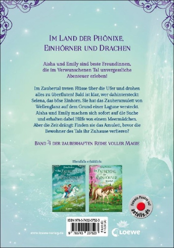 Buchcover und Innenansicht für das Buch: Unicorn Magic. Sparklesplash meets the Mermaids