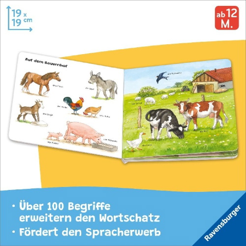 Buchcover und Innenansicht für das Buch: Mein allererstes Tierlexikon