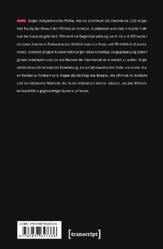 Buchcover und Innenansicht für das Buch: Kunst und Wirklichkeit heute