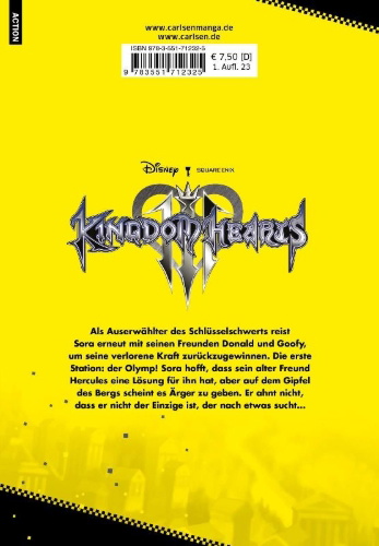 Buchcover und Innenansicht für das Buch: Kingdom Hearts III