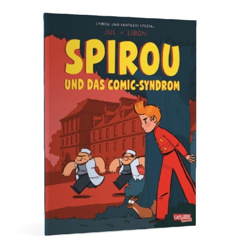Buchcover und Innenansicht für das Buch: Spirou chez les fous